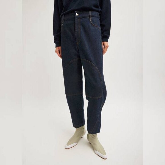 Tibi Denim - Tibi Earl Dark Denim Indigo Barrel Jeans